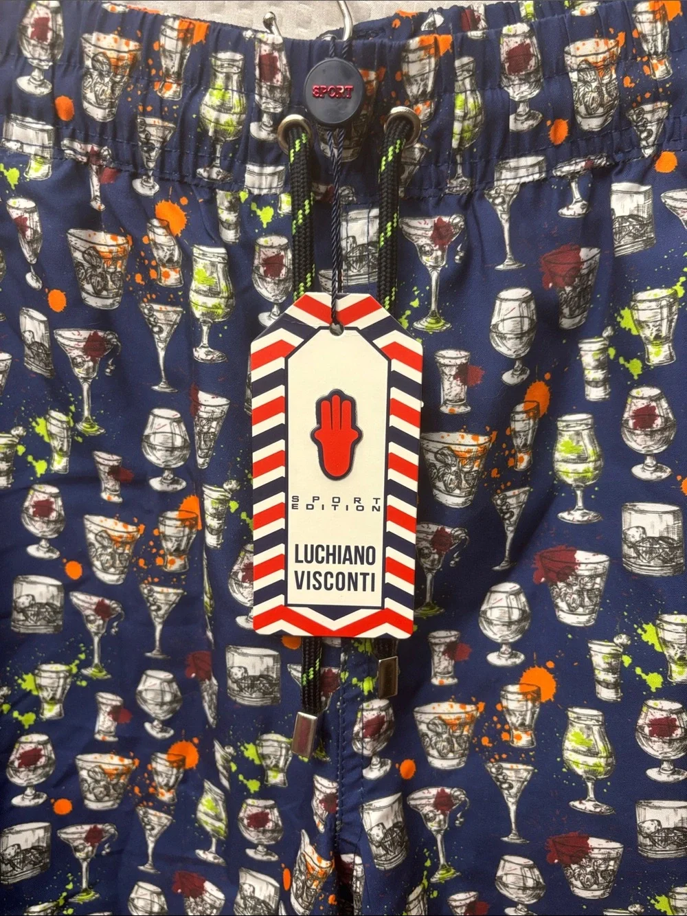Men’s Luchiano Visconti swim shorts Sz L